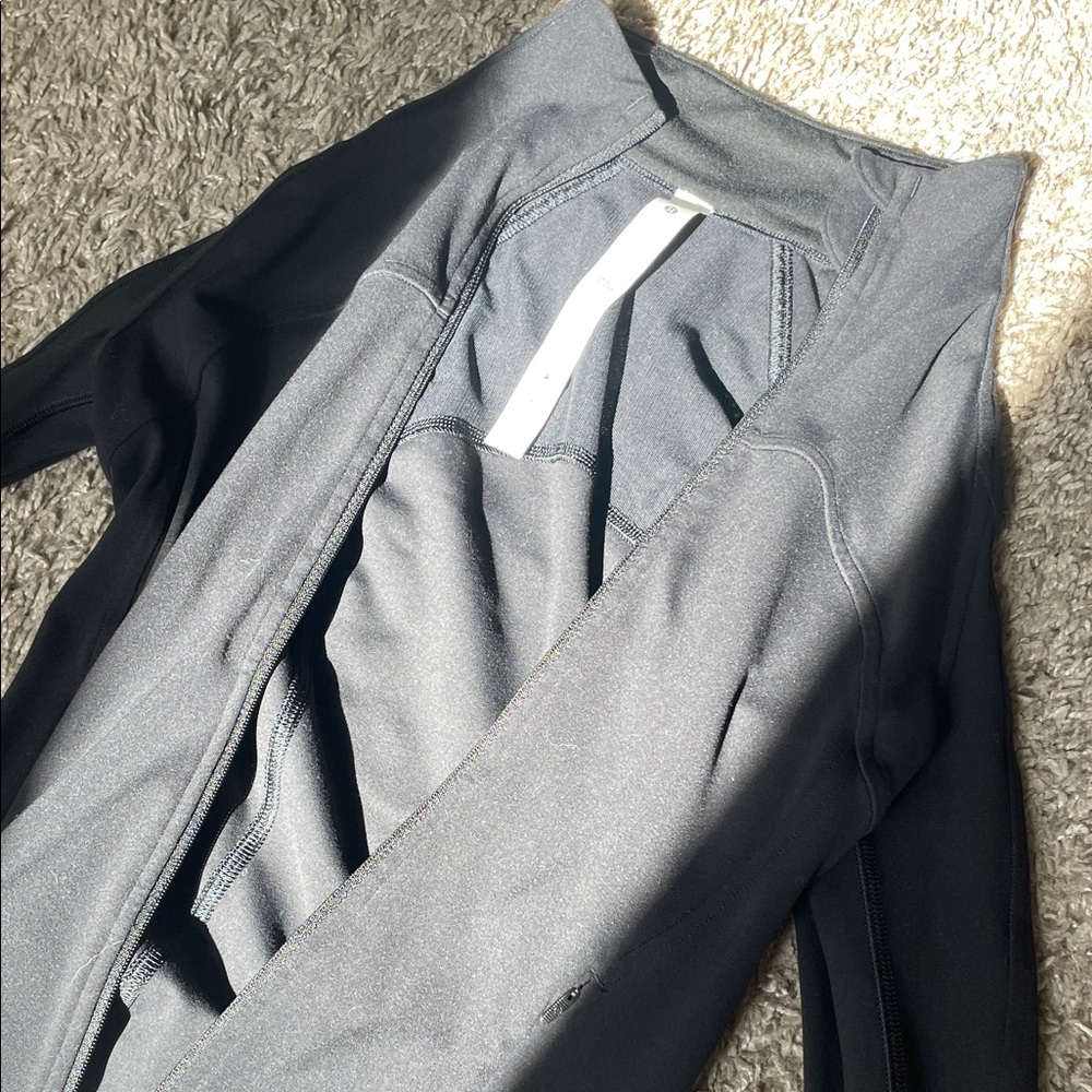 lululemon athletica Black Mesh-Lined Zip Jacket - Picture 4 of 5
